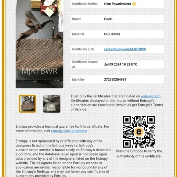 Gucci GG Monogram Canvas Jacquard Messenger Bag 272350 - Dark Brown - Picture 2 of 16